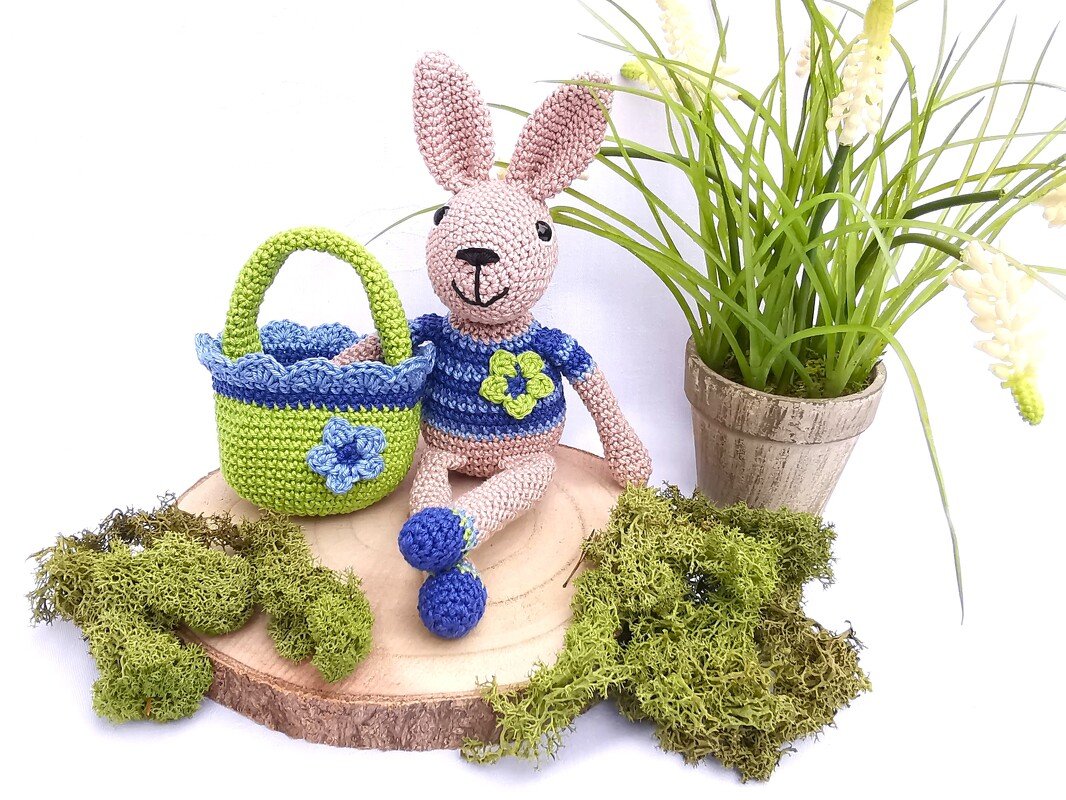 Mr. BUNNY with basket - crochetpattern - Image 5