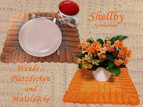 Häkelanleitung Wende-Decke Shellby 2 Varianten