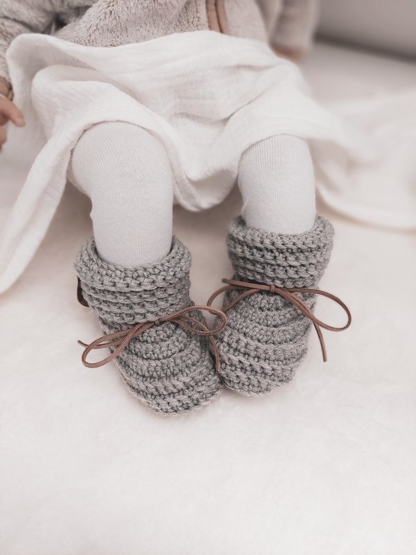 Häkelanleitung für Babyschuhe, PDF-Datei als digitaler Download