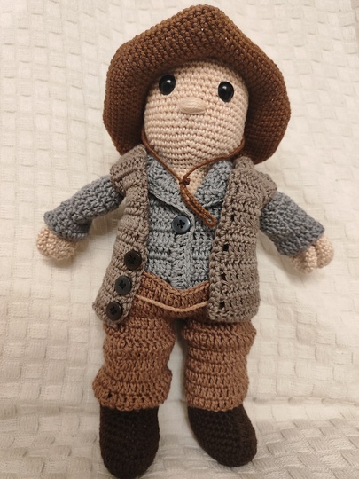Cowboy Puppe/ Farmer Puppe Häkelanleitung