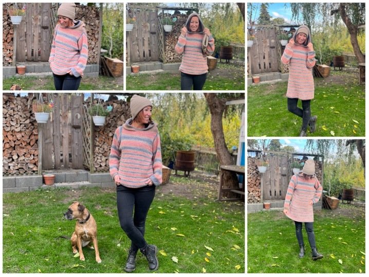 Häkel Hoodie - super einfach! - Häkeln deinen Lieblingspulli - alle Größen