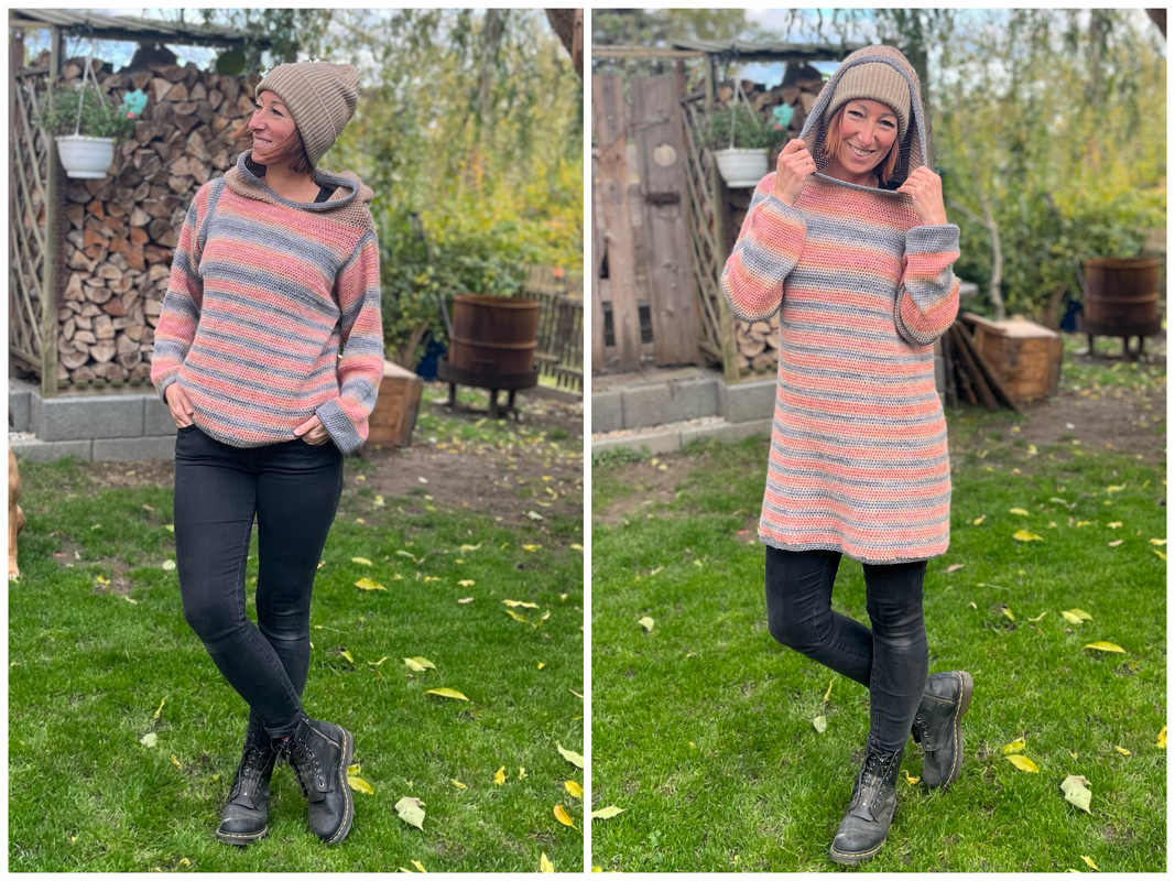 Häkel Hoodie - super einfach! - Häkeln deinen Lieblingspulli - alle Größen - Bild 2