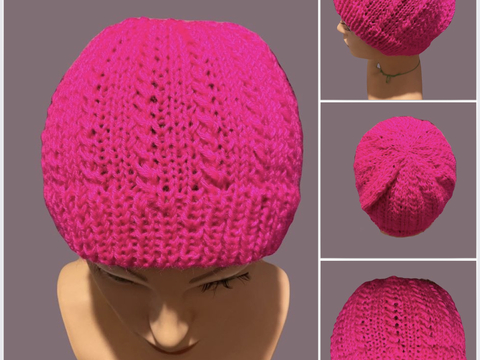 Strickmütze mit Zopfmuster - für Fortgeschrittene