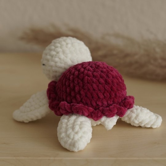 Häkelanleitung Schildkrötenanhänger, Babyschildkröte, Plushie