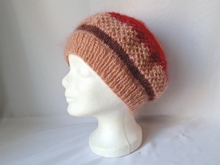 Strickanleitung Mütze Bea, Beanie, Baskenmütze,   #321