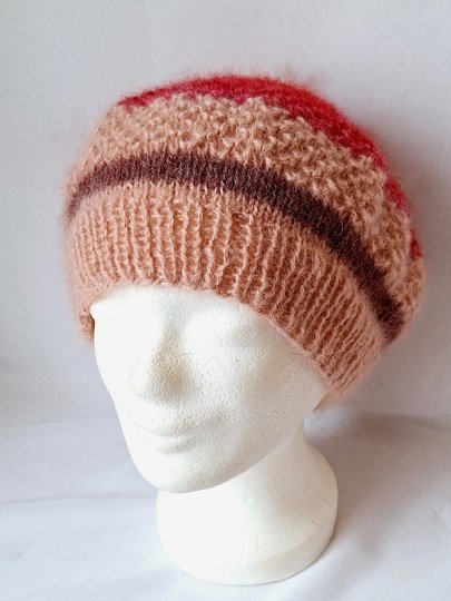 Strickanleitung Mütze Bea, Beanie, Baskenmütze,   #321