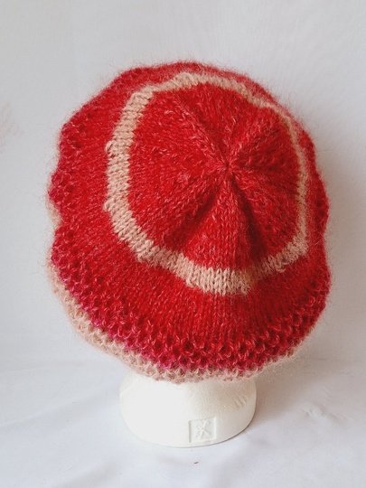 Strickanleitung Mütze Bea, Beanie, Baskenmütze,   #321