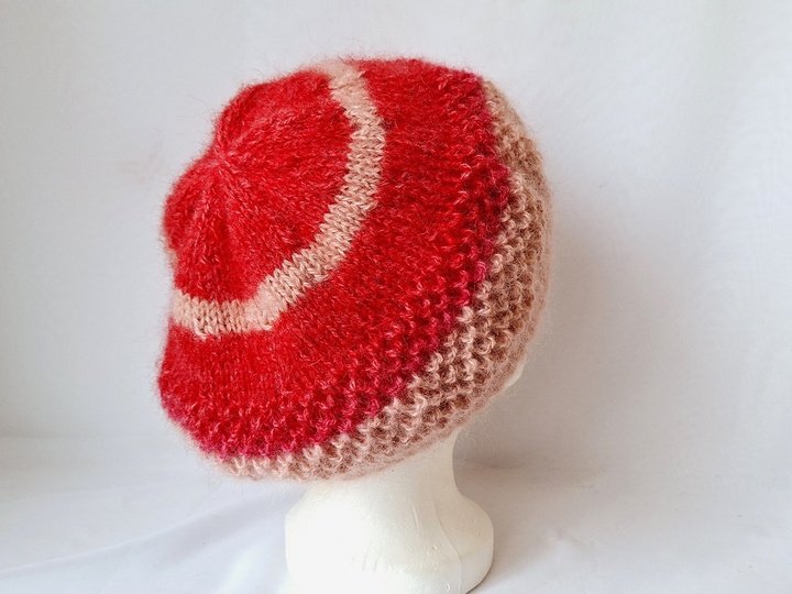 Strickanleitung Mütze Bea, Beanie, Baskenmütze,   #321