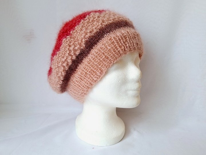 Strickanleitung Mütze Bea, Beanie, Baskenmütze,   #321