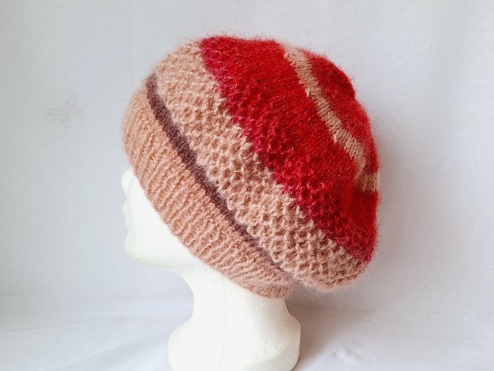 Strickanleitung Mütze Bea, Beanie, Baskenmütze,   #321