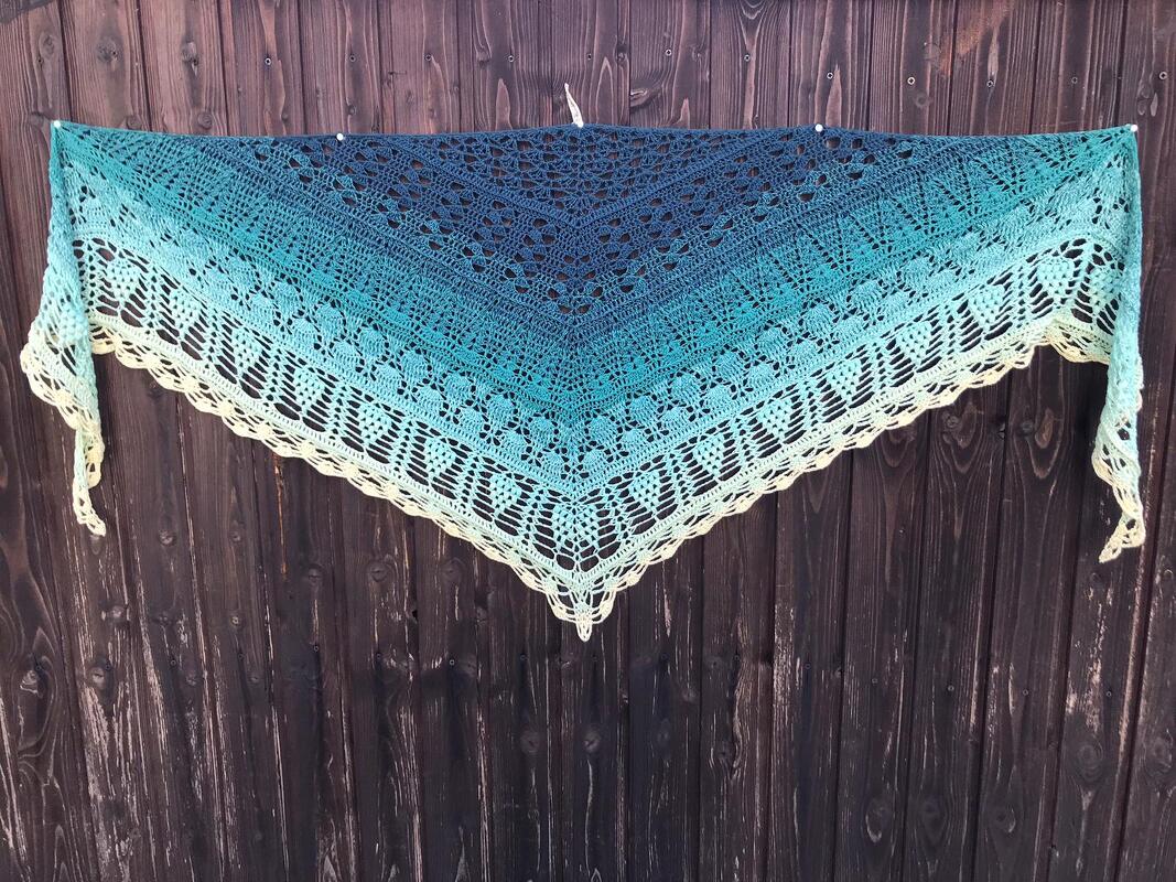 Häkelanleitung - Tuch "Gloria" - flach - Bild 2