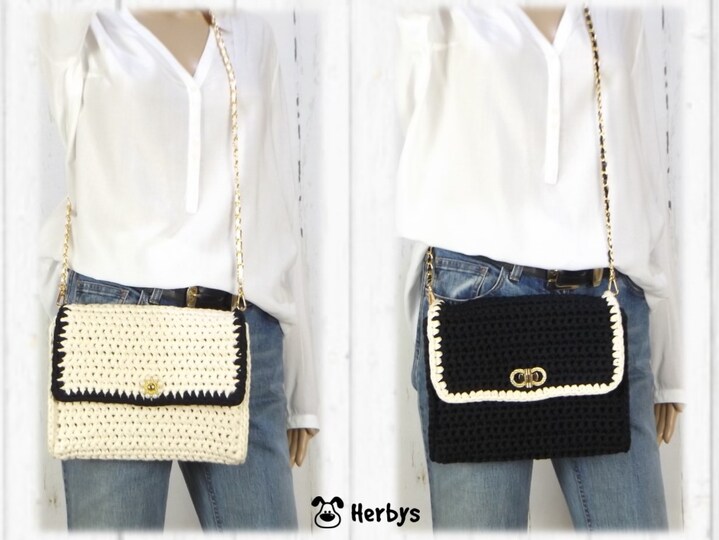 Häkelanleitung Schultertasche "COCO"