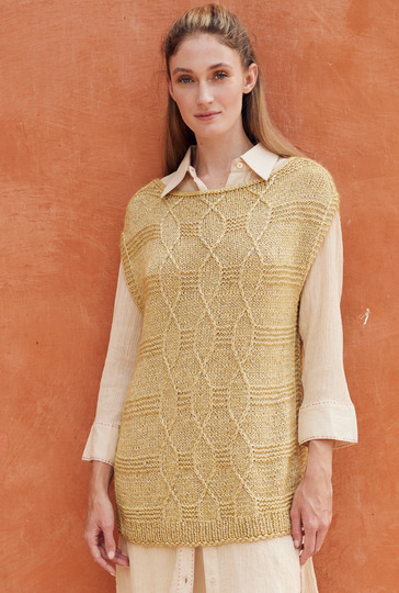 Pullunder mit Querrippen