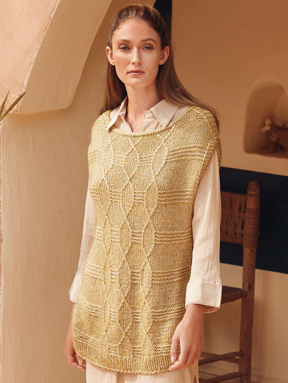 Pullunder mit Querrippen