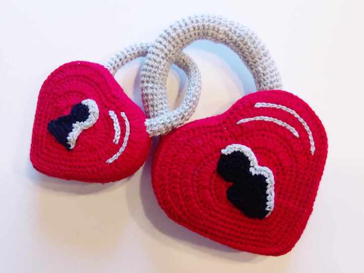 Häkelanleitung / Amigurumi / Herzschloss