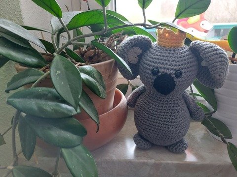 Koalabär Timmi häkeln ca. 20 cm hoch  Koala  Dschungel  König