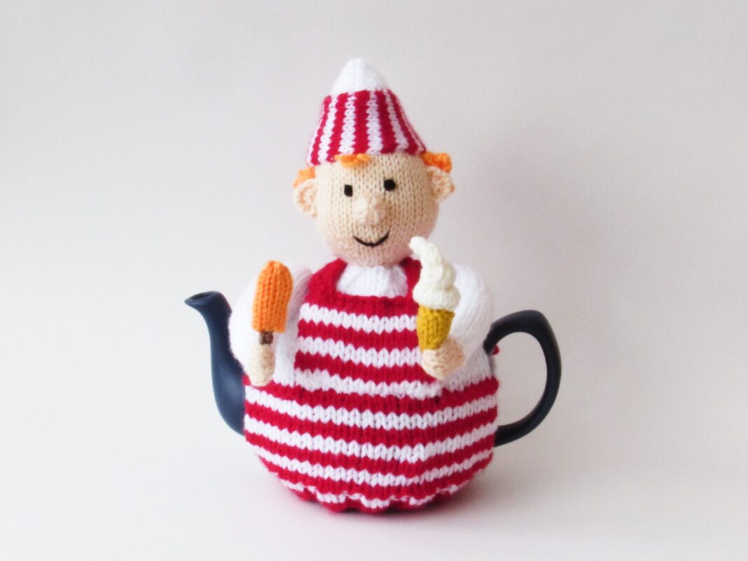 Ice Cream Seller Tea Cosy Knitting Pattern