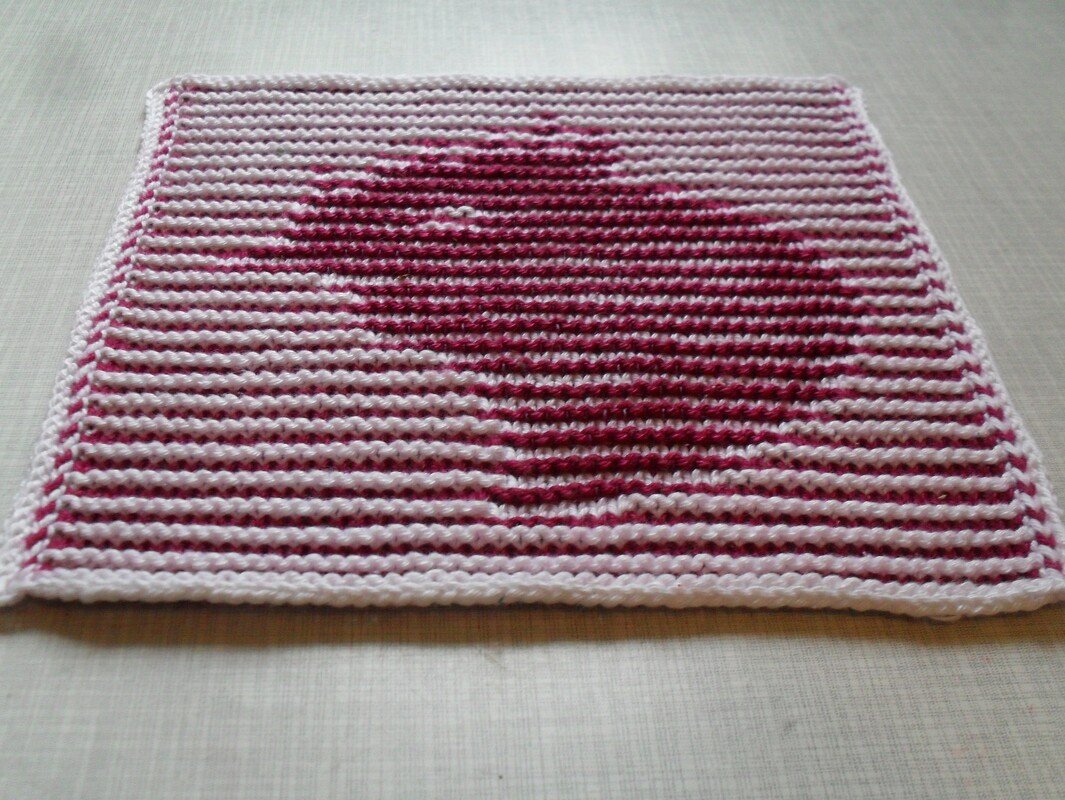 Henne im Profil in Schattenstricktechnik mit dem besonderen Rand - Bild 13