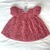 Crochet pattern baby dress Raspberry