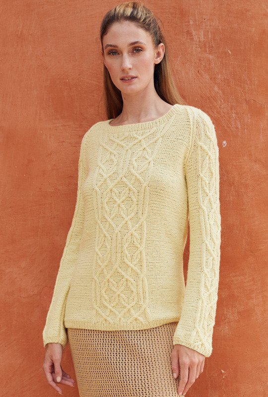 Raglanpulli mit Zopfstrukturen - Bild 3