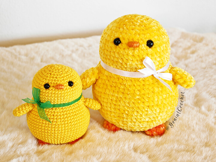 Häkelanleitung ohne Zusammennähen Psyuschkin das mollige Küken