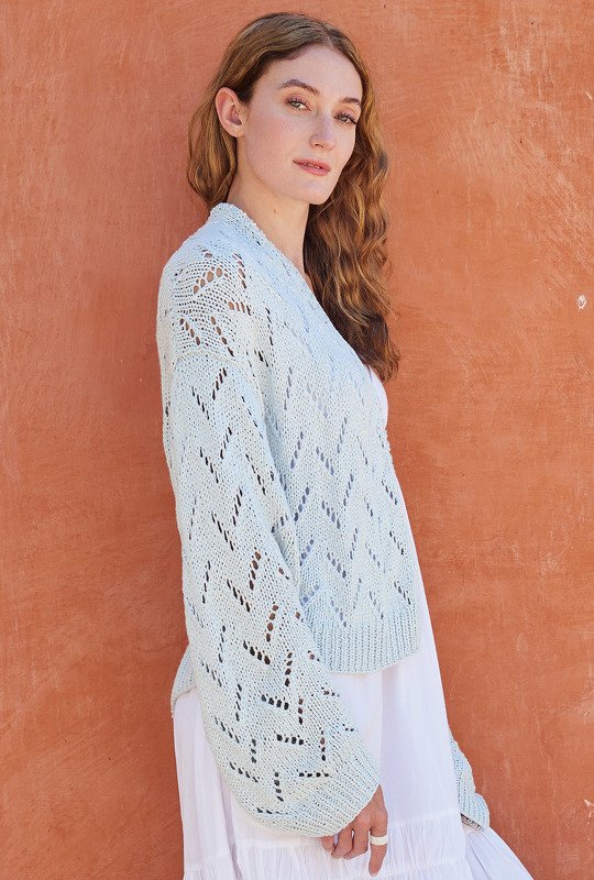 Oversize Ajourmuster-Jacke - Bild 5
