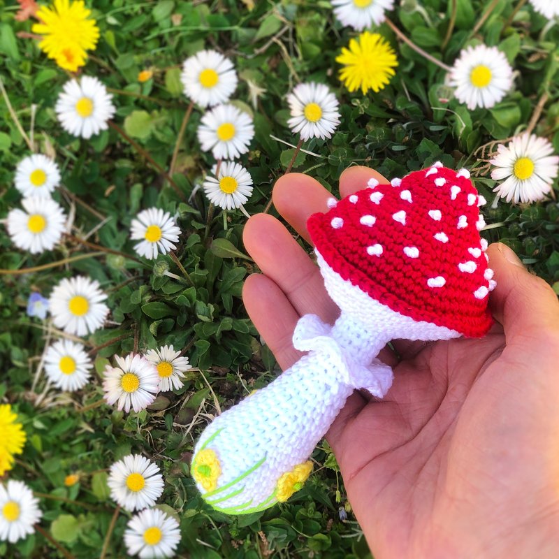 Mushroom Amigurumi Crochet Pattern for beginner, Home Decor Red Toadstool - Image 5