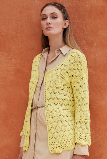 Ajourmuster-Jacke