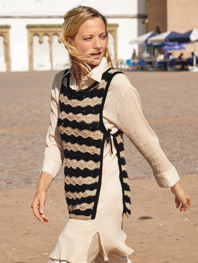 Pullunder mit offenen Seitenkanten