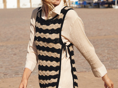 Pullunder mit offenen Seitenkanten