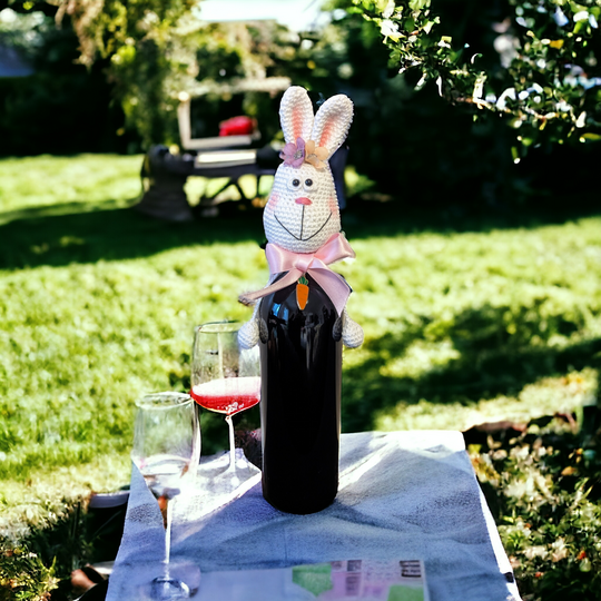 Flaschen Hase Häkelanleitung