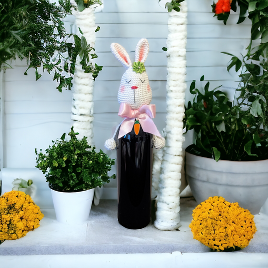 Flaschen Hase Häkelanleitung