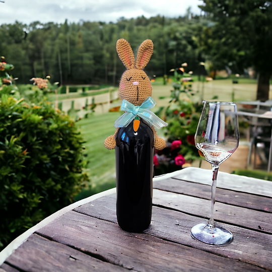 Flaschen Hase Häkelanleitung