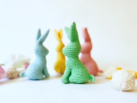 Hase Marshmallow. Häkelanleitung