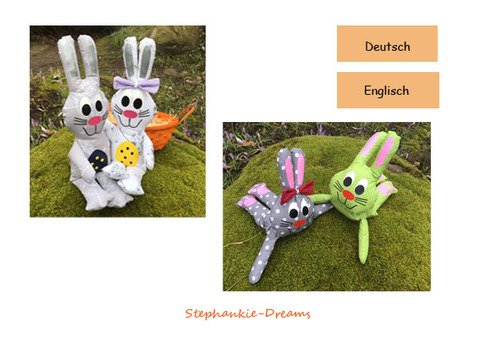 Osterhase Finchen und Tom, Hase zum befüllen und Hase als Plüschtier