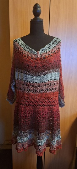 1-Bobbel-Pullover Solouno, Häkelanleitung