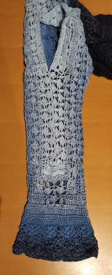 1-Bobbel-Pullover Solouno, Häkelanleitung