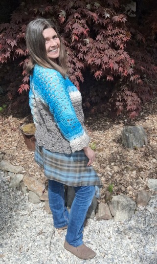 1-Bobbel-Pullover Solouno, Häkelanleitung