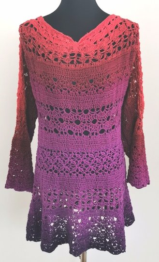 1-Bobbel-Pullover Solouno, Häkelanleitung