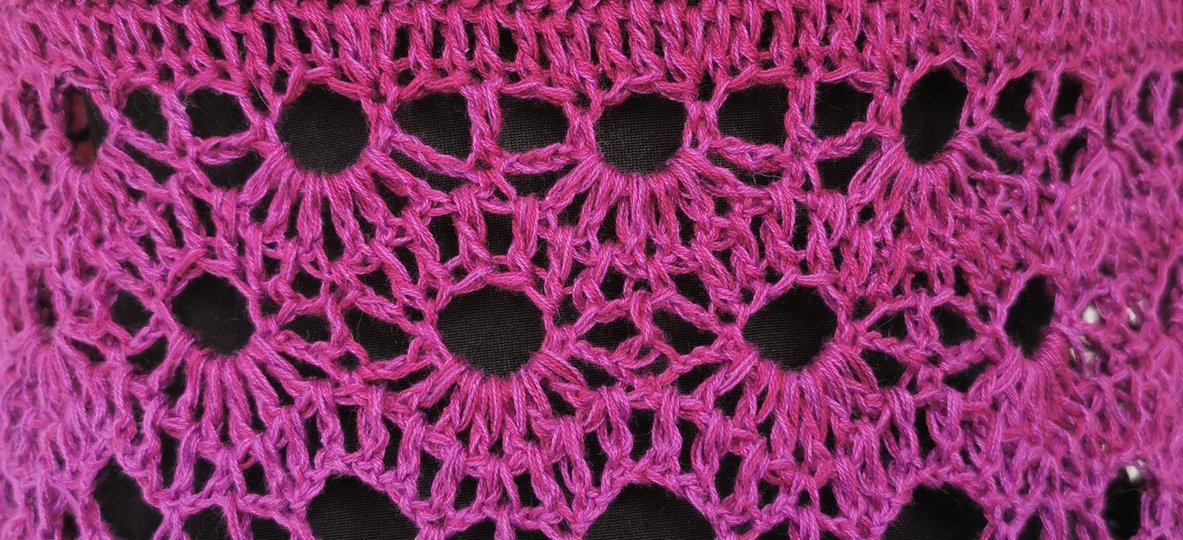 1-Bobbel-Pullover Solouno, Häkelanleitung