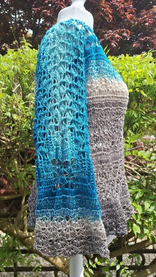 1-Bobbel-Pullover Solouno, Häkelanleitung