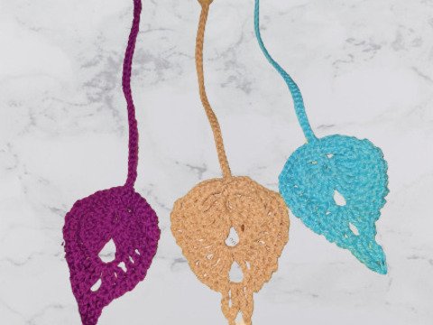 Lesezeichen "Tropfen " Häkelanleitung