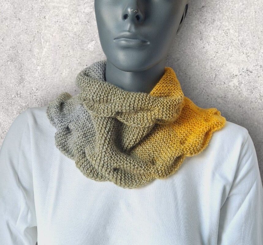 Strickanleitung Halssocke, Neckwarmer, Loop, Schalkragen, Cowl  #323 - Bild 28
