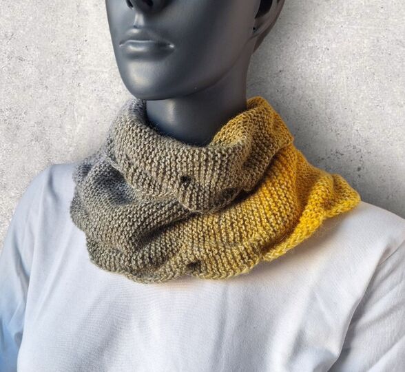 Strickanleitung Halssocke, Neckwarmer, Loop, Schalkragen, Cowl  #323