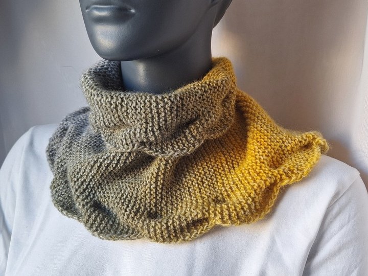 Strickanleitung Halssocke, Neckwarmer, Loop, Schalkragen, Cowl  #323