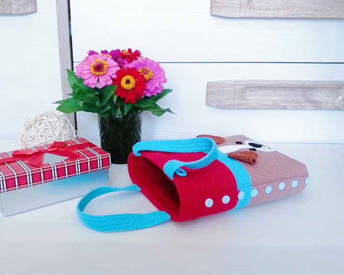 336 Crochet Pattern - Dog small Bag for presents or to put dog things