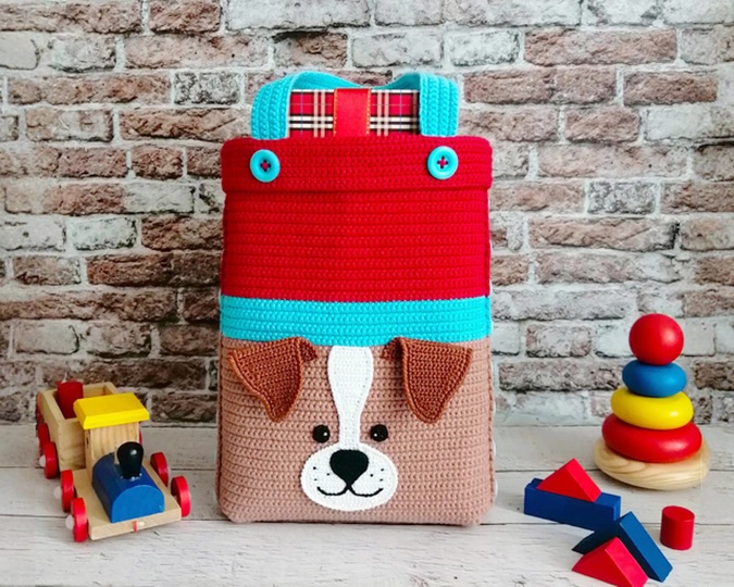 336 Crochet Pattern - Dog small Bag for presents or to put dog things