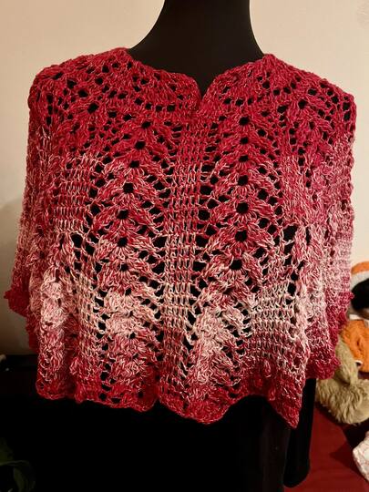 Häkelanleitung Kurzponcho "Wollbobbels Schulterliebe"  XS-XXL und größer