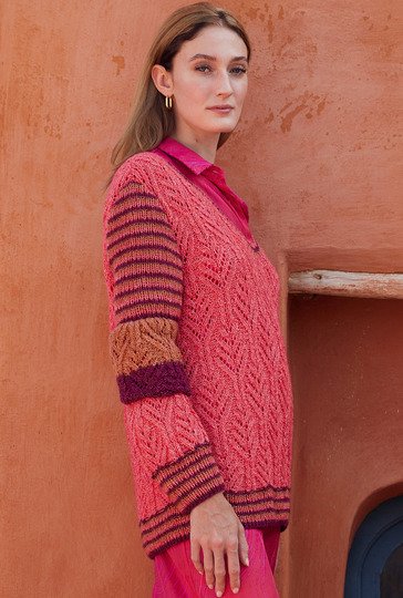 Pulli mit Ajourzopf-Strukturen