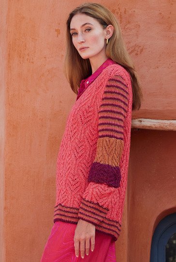 Pulli mit Ajourzopf-Strukturen